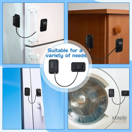Baby Proofing Refrigerator lock Baby Safety Locks for Cabinets Cabinet Locks for Babies No Drilling Child Safety