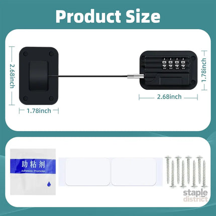 Baby Proofing Refrigerator lock Baby Safety Locks for Cabinets Cabinet Locks for Babies No Drilling Child Safety