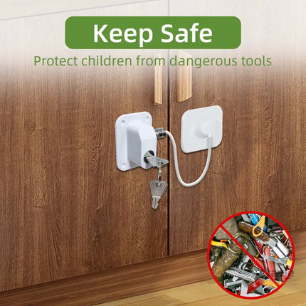 Baby Proofing Refrigerator lock Baby Safety Locks for Cabinets Cabinet Locks for Babies No Drilling Child Safety