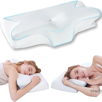 Bamboo Cervical Pillow for Neck and Shoulder Pain Relief Ergonomic Bed Pillow Cooling Ergonomic Memory Foam Pillow