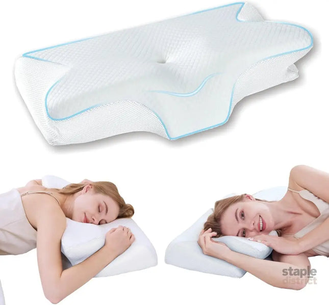 Bamboo Cervical Pillow for Neck and Shoulder Pain Relief Ergonomic Bed Pillow Cooling Ergonomic Memory Foam Pillow