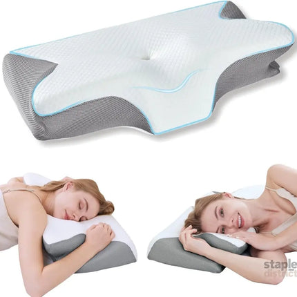 Bamboo Cervical Pillow for Neck and Shoulder Pain Relief Ergonomic Bed Pillow Cooling Ergonomic Memory Foam Pillow