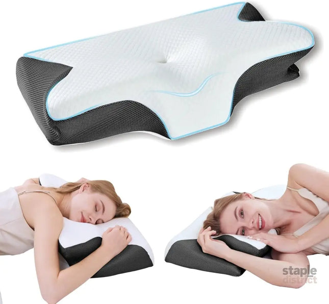 Bamboo Cervical Pillow for Neck and Shoulder Pain Relief Ergonomic Bed Pillow Cooling Ergonomic Memory Foam Pillow