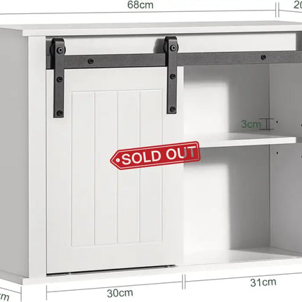 Bathroom Wall Cabinet Storage Cupboard - Furniture > Bathroom > Bathroom Cabinets Cupboards & Storage