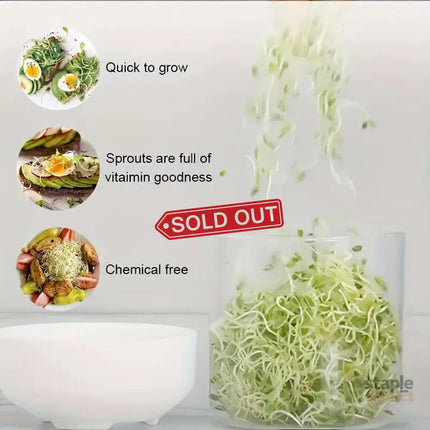 Bean Sprout Growing Machine Automatic Sprouting Pot Plant Germination Tool - Appliances > Kitchen Appliances >