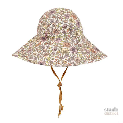 Bedhead Girls Wide- Brimmed Sun Bonnet Hat- Matilda/Maize S-2006733476765765632
