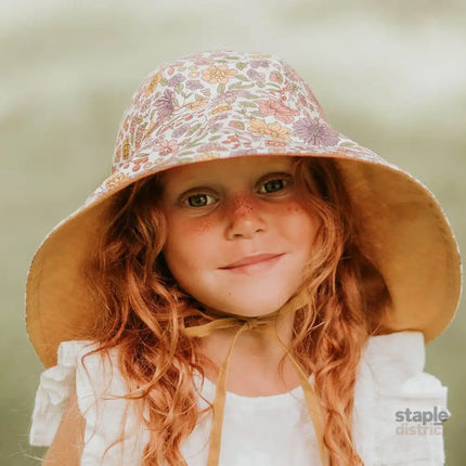 Bedhead Girls Wide- Brimmed Sun Bonnet Hat- Matilda/Maize S-2006733476765765638