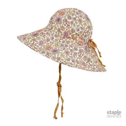 Bedhead Girls Wide- Brimmed Sun Bonnet Hat- Matilda/Maize S-2006733476765765633