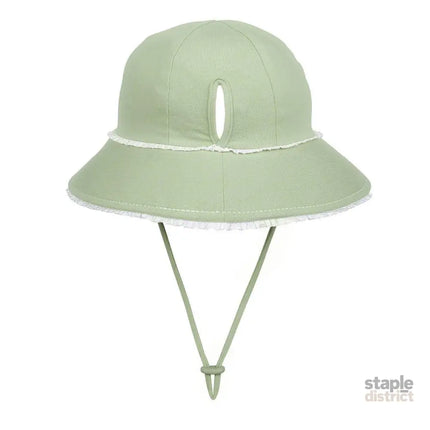Bedhead Ponytail Bucket Hat - Khaki Ruffle L-2006733476220506113