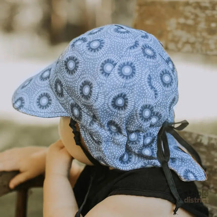 Bedhead Reversible Baby Flap Sun Hat-Norman/Indigo S-2006733320607633413