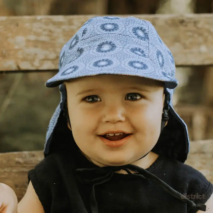 Bedhead Reversible Baby Flap Sun Hat-Norman/Indigo S-2006733320607633412