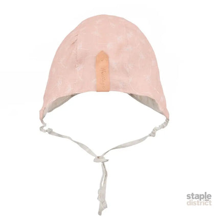 Bedhead Reversible Bonnet Hat- Frances/Flax S-2006733320028819458