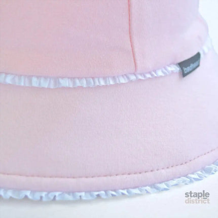 Bedhead Toddler Bucket Hat - Blush Ruffle Trim L-2006733325452054528