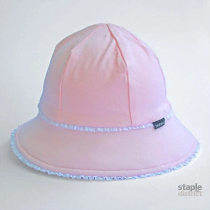 Bedhead Toddler Bucket Hat - Blush Ruffle Trim M-2006733325271699456