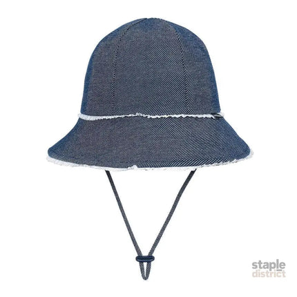 Bedhead Toddler Bucket Hat - Denim Ruffle Trim S-2006733325644992513