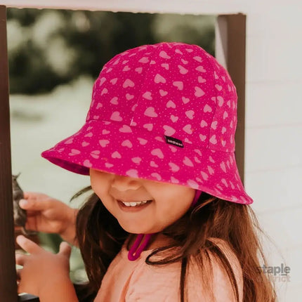 Bedhead Toddler Bucket Hat - Hearts XS-2006733323631726593