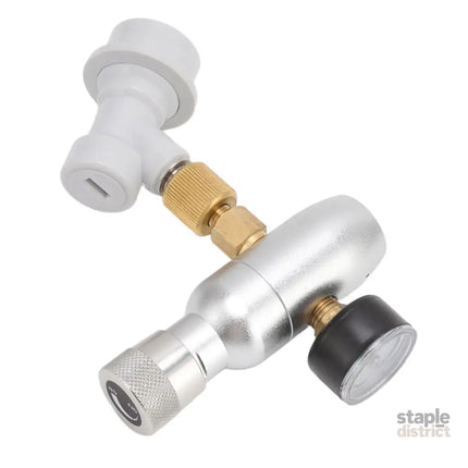 Beer Keg Charger CO2 Dispenser High Accuracy CO2 Gas Ball Lock Keg Regulator for Soda Beverage - Commercial >