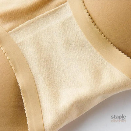 Beige Seamless Padded Butt Lifter Briefs Hip Enhancer Underwear for Women - L (Hipline:90-92cm) Fashion > Women’s
