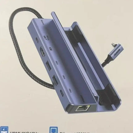 BENFEI 000492GY 6 in 1 Docking 1xHDMI 4K 2xUSB-A 3.0 1xUSB-C 3.0 1xUSB-C PD 1xRJ45 - Electronics > Computers & Tablets