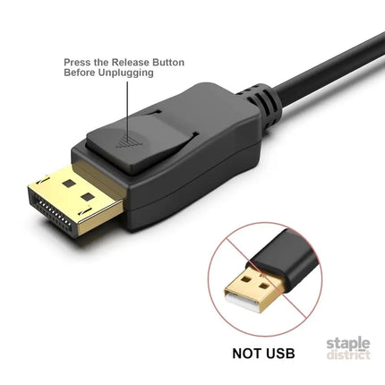 BENFEI 00052BK [VESA Certified] DP to DP Male to Male Cable 4.5M Supports 8K@60Hz Compatible with Lenovo Dell HP ASUS