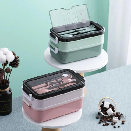 Bento Box Lunch Containers Food Microwave Stainless Portable Dinnerware Au - Pink - Outdoor Recreation > Iceboxes &