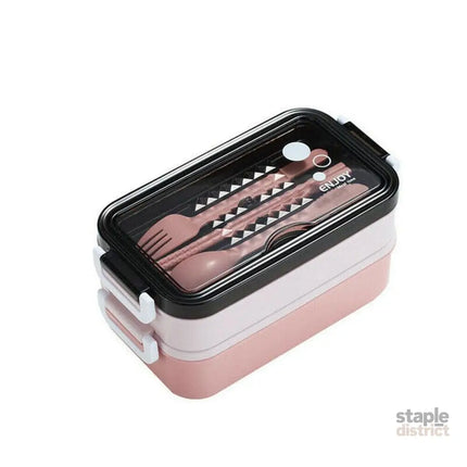 Bento Box Lunch Containers Food Microwave Stainless Portable Dinnerware Au - Pink - Outdoor Recreation > Iceboxes &