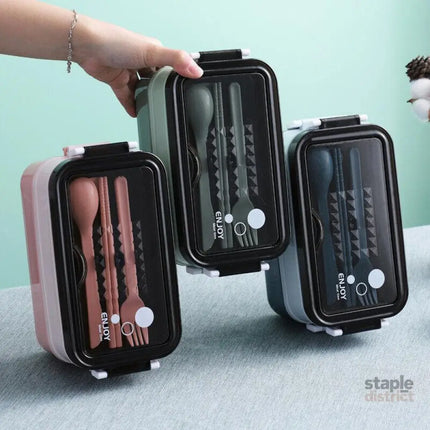 Bento Box Lunch Containers Food Microwave Stainless Portable Dinnerware Au - Pink - Outdoor Recreation > Iceboxes &