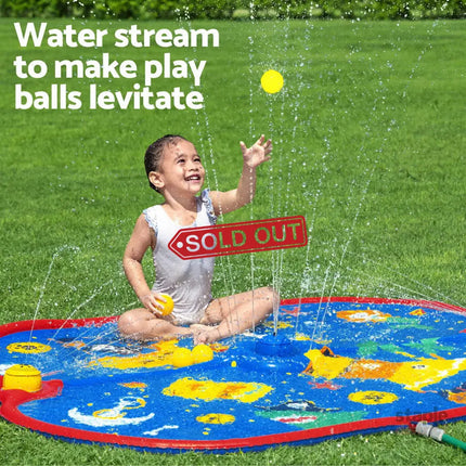 Bestway Kids Splash Pad Pool Sprinkler Spray Play Mat Water Fun Toys 170cm x140cm - Baby & Kids > Baby & Kid’s Toys >