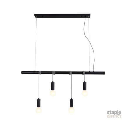 Bikkel 4 Lights Pendant Light - Black - Home & Garden > Lighting > Night Lights & Ambient Lighting