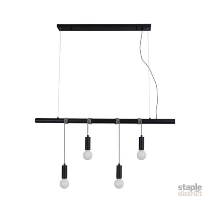 Bikkel 4 Lights Pendant Light - Black - Home & Garden > Lighting > Night Lights & Ambient Lighting