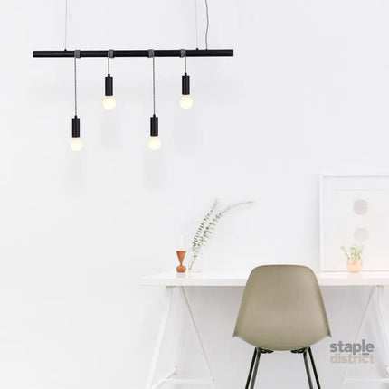 Bikkel 4 Lights Pendant Light - Black - Home & Garden > Lighting > Night Lights & Ambient Lighting