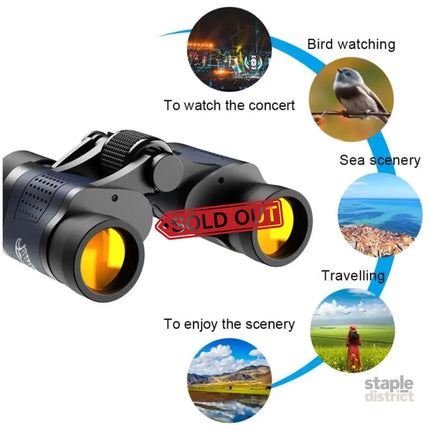 Binoculars HD2000T High Clarity 60X60 BAK4 Optics For Outdoor Hunting - Baby & Kids > Baby & Kid’s Toys > Outdoor Play