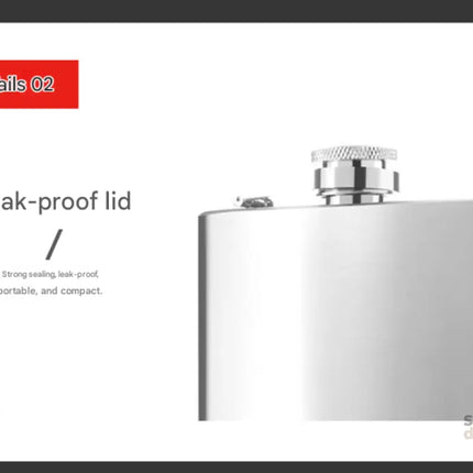 Black 8oz Stainless Steel Hip Flask with Black Lychee Grain Texture and Funnel Portable 12.2cm Bottle for Australian