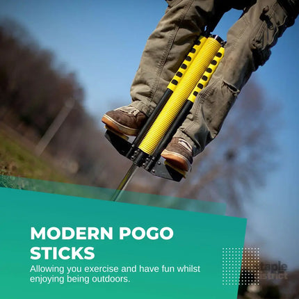 Black and Yellow Pogo Stick - Children’s Large Jumping Jackhammer Toy - Baby & Kids > Baby & Kid’s Toys > Outdoor Play