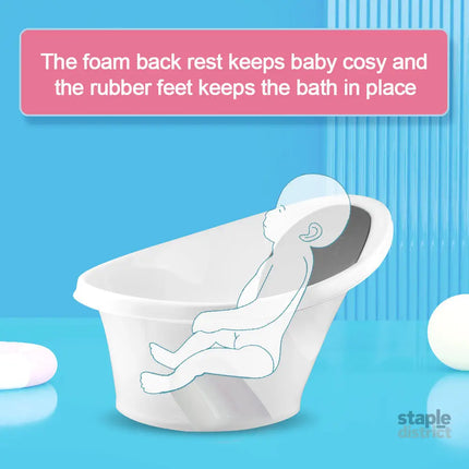 Black Baby Bath With Backrest & Bum Bump Support-2006732771770372098