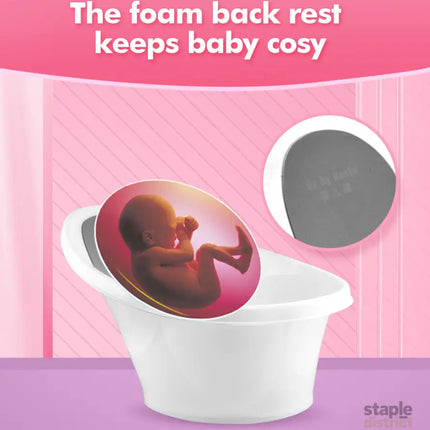 Black Baby Bath With Backrest & Bum Bump Support-2006732771770372102