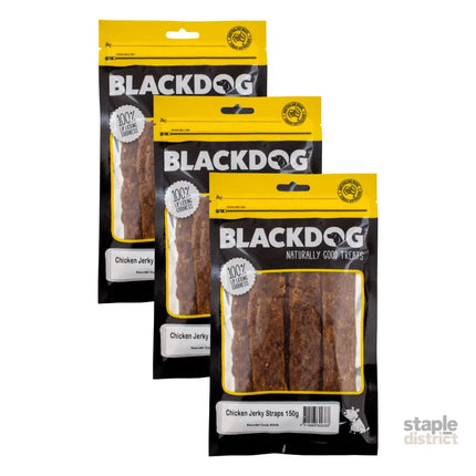 Blackdog Chicken Jerky Straps 150g x 3pk-2006732749972574209