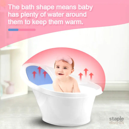 Blue Baby Bath With Backrest & Bum Bump Support-2006732771409661959