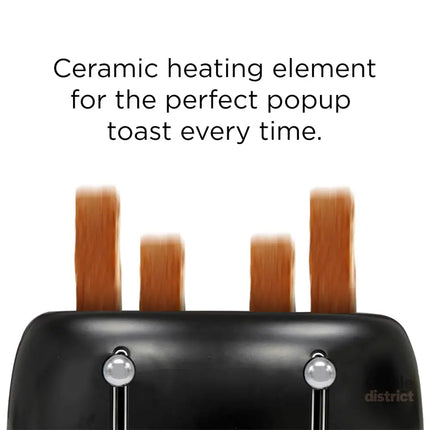 Bonzachef Multitoast Plus 4-Slice Popup Toaster With Ceramic Heating Element - Appliances > Kitchen Appliances >