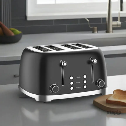 Bonzachef Multitoast Plus 4-Slice Popup Toaster With Ceramic Heating Element - Appliances > Kitchen Appliances >