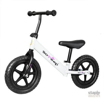 BoPeep Kids Balance Bike Ride On Toys White-2006733050679005184