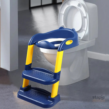 BoPeep Kids Toilet Ladder Blue-2006733051870187527