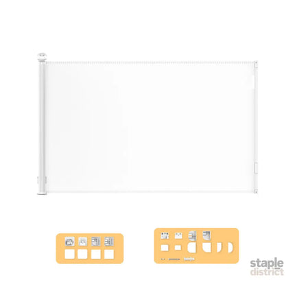 BoPeep Retractable Baby Safety Gates 300cm White 300 cm-2018816832546410496