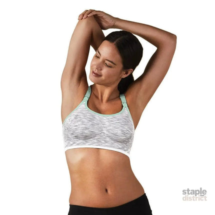 Bravado Seamless Rhythm Nursing Bra White Grey Spacedye L-2006733475478114305