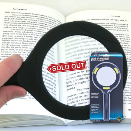 Brillar Light Up Magnifying Glass – Blue 3× Magnification with COB LED Lighting - Home & Garden > Lighting > Lighting