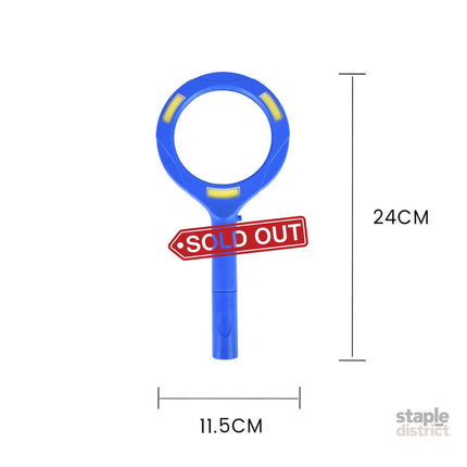 Brillar Light Up Magnifying Glass – Blue 3× Magnification with COB LED Lighting - Home & Garden > Lighting > Lighting