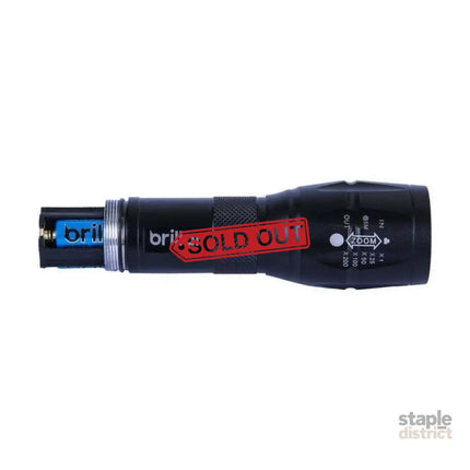 Brillar Tactical Grade LED Torch 5 Modes Water Resistant Flashlight Light Bright - Outdoor Recreation > Camping >