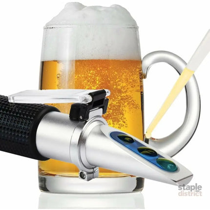 Brix Refractometer Beer Wort Refractometer Dual Scale – Specific Gravity 1.000–1.120 And Brix 0–32% Replaces