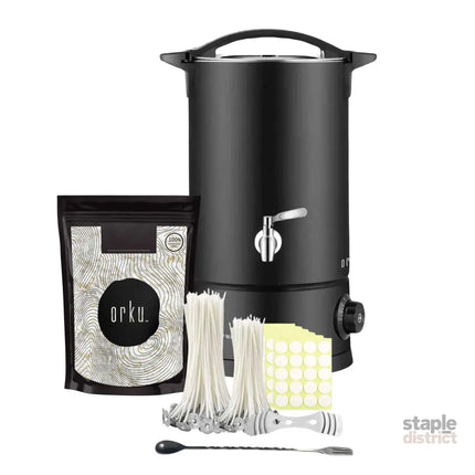 Candle Making Kit - Wax Melting Heater + Soy Wax Flakes + Wicks - Home & Garden > Hobbies > Arts & Crafts
