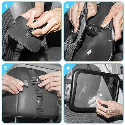 Car Rear Facing Mirror for Little Ones Travel Use Back View Organizer - Baby & Kids > Nursing > Baby Health & Grooming